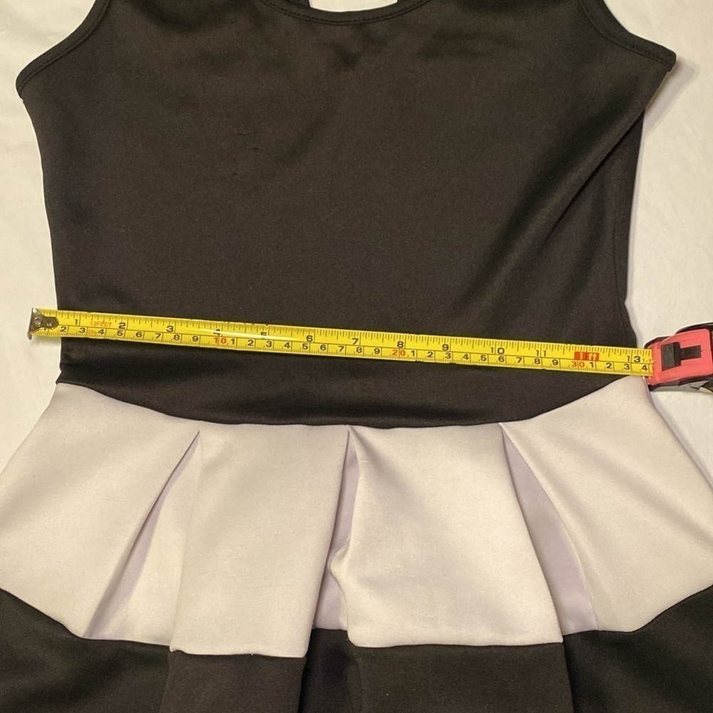 The Vintage Shop Black and White Skater Mini Dress Size Medium EUC - Picture 7 of 10